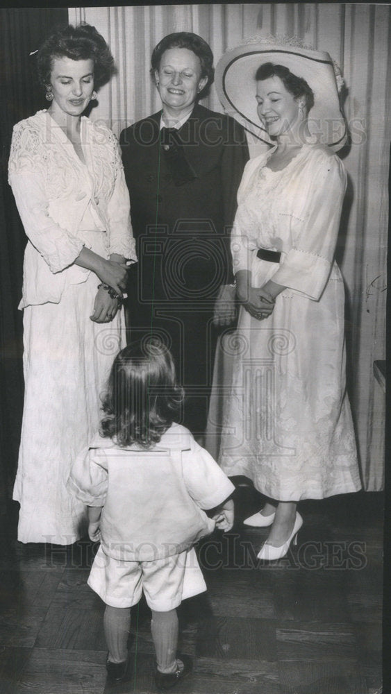 1959 Press Photo Abigail Reid Entertains Chicago Child Care Society Art Club - Historic Images