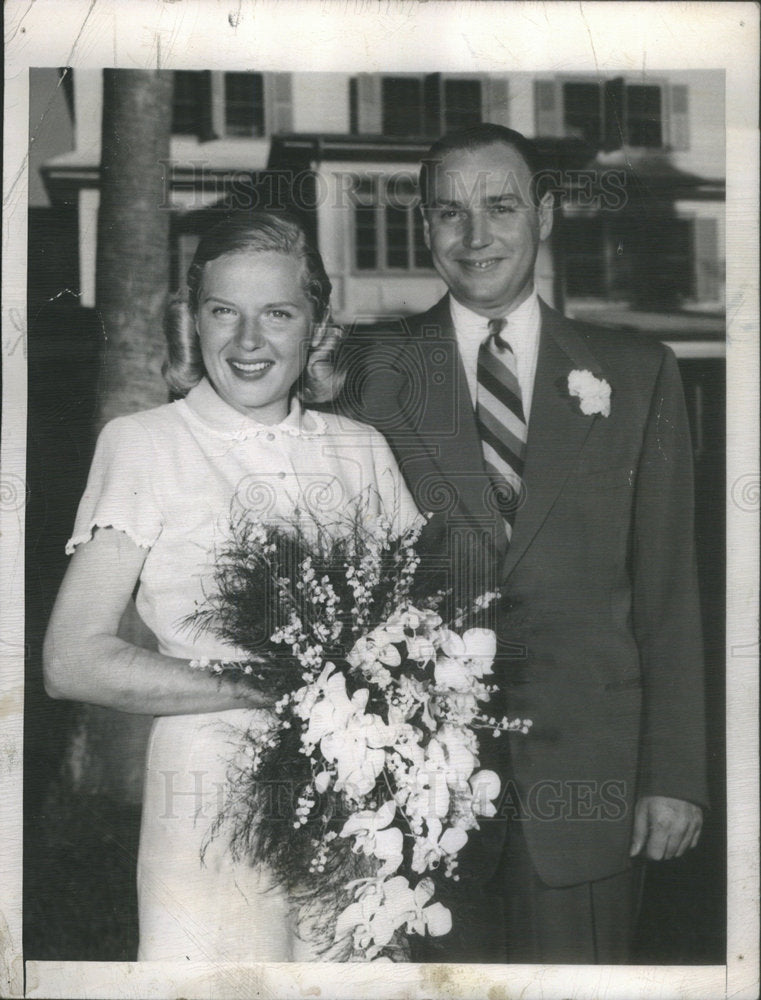 1951 Press Photo Palm Beach Fla Winthrop Rockefeller Smile Prior Palm beach - Historic Images
