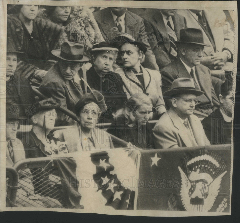 1949 Hatty Truman Ehbets Field Yankees Brooklyn Frank Wallace - Historic Images