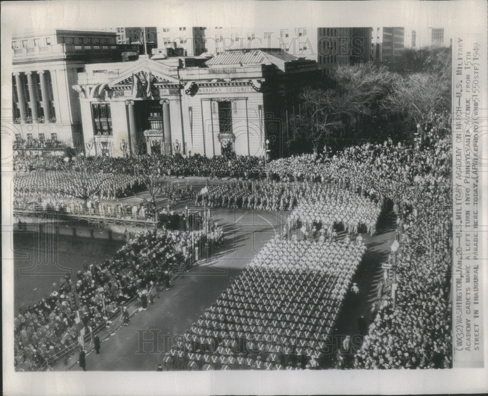 1949 Press Photo Washington US Military Academy Pennsylvania Avenue - Historic Images