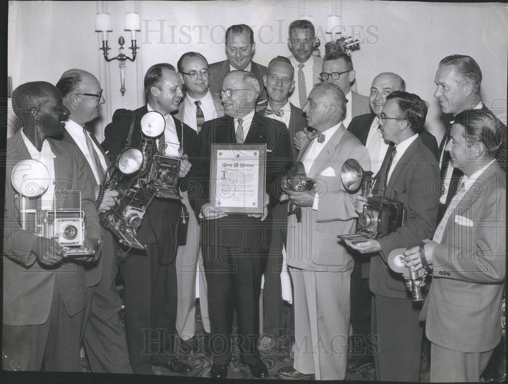 1956 Press Photo Harry Truman - Historic Images