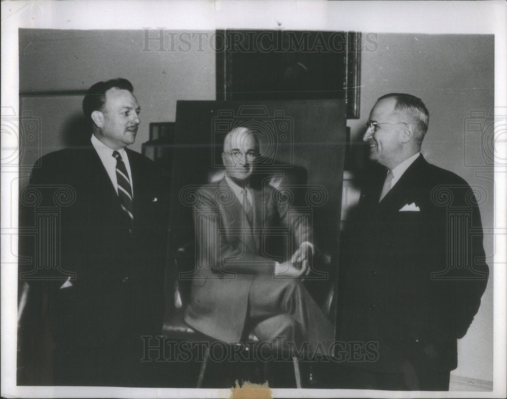 1948 Harry Truman Portrait Onestus Uzzell - Historic Images