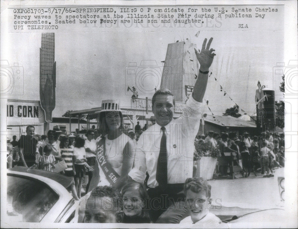 1966 GOP Candidate U.S. Senate Charles Percy Illinois State Fair - Historic Images