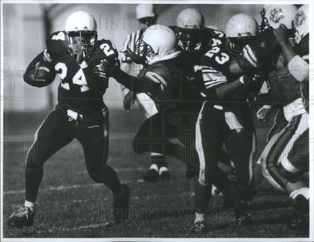 1992 Press Photo Westinghouse High School Running Back Seke Willis - RSC46749 - Historic Images