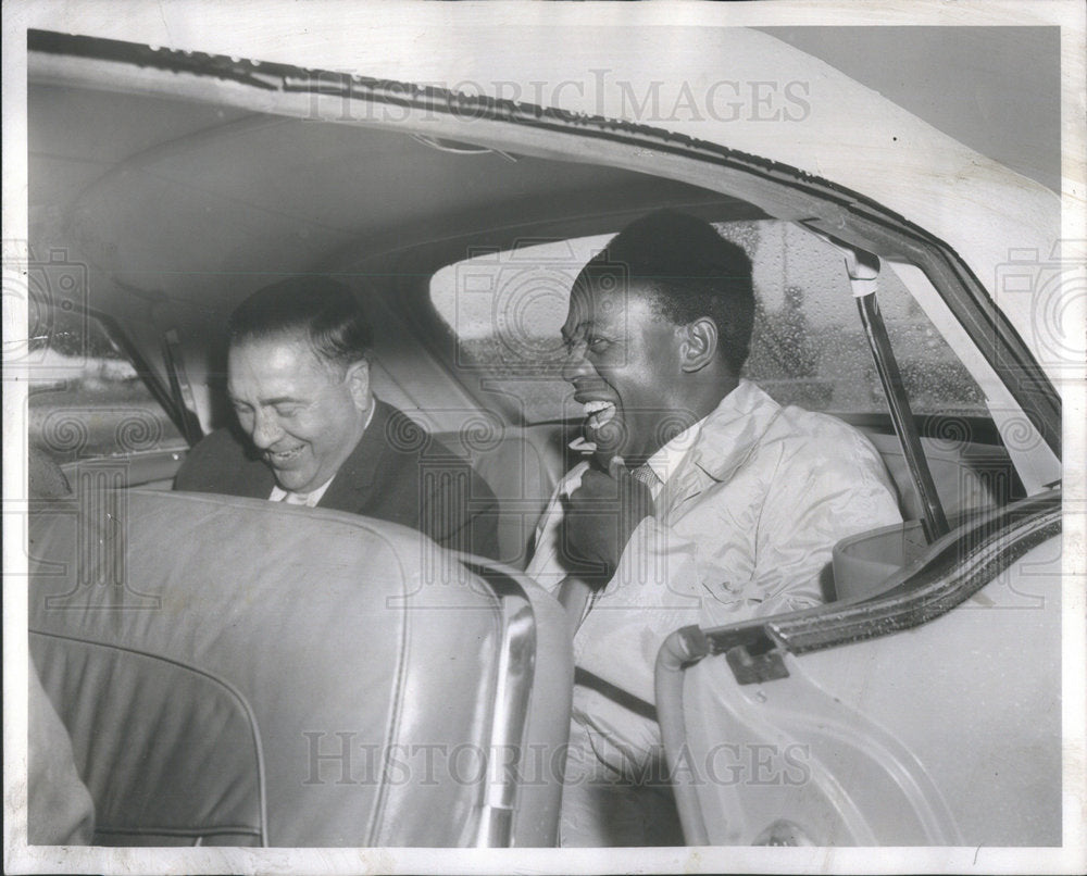 1958 Press Photo Mayor Daley and Prime Minister Nkrumah - Historic Images