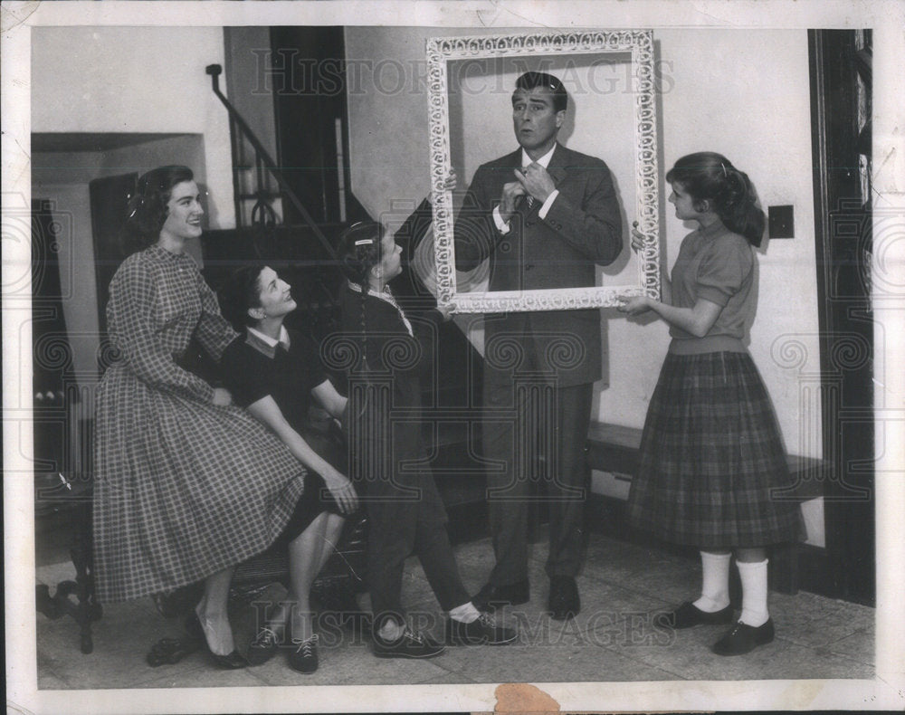 1958 Male Model Bob Rippy Photographed Features Caroline - Historic Images