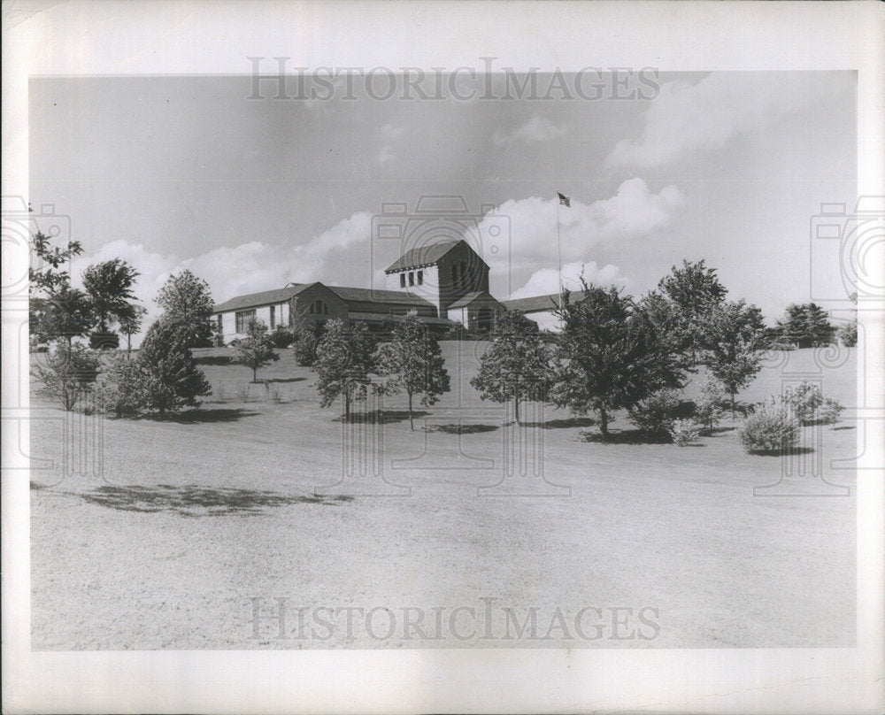 1950 Press Photo Will Rogers 20 Acre Memorial Park in Claremore Oklahoma - Historic Images