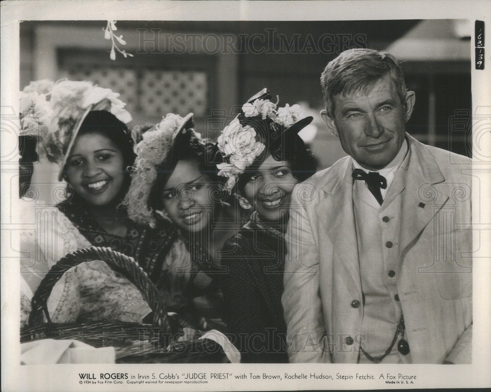 1934 Press Photo Will Rodgers Stars In Judge Priest - Historic Images