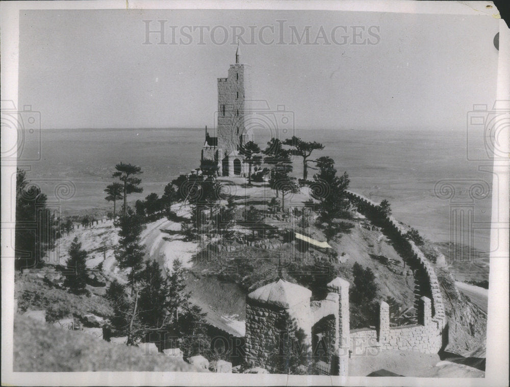 1937 Press Photo The Rogers Memorial Slopes of Cheyenne Mountain - Historic Images