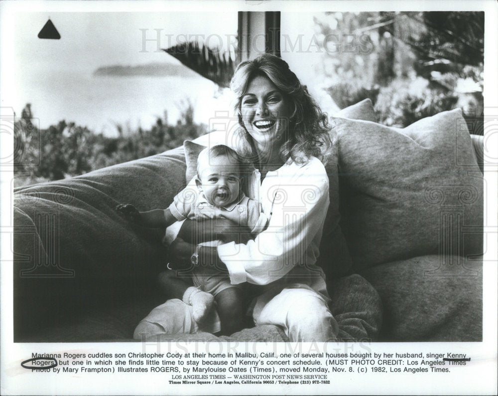 1982 Press Photo Marianna Rogers and Christopher Cody - Historic Images