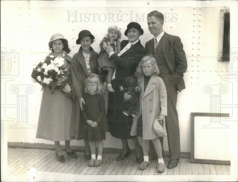 1933 Ruth Bryan Owen &amp; Family First U.S. Female Ambassador Denmark - Historic Images