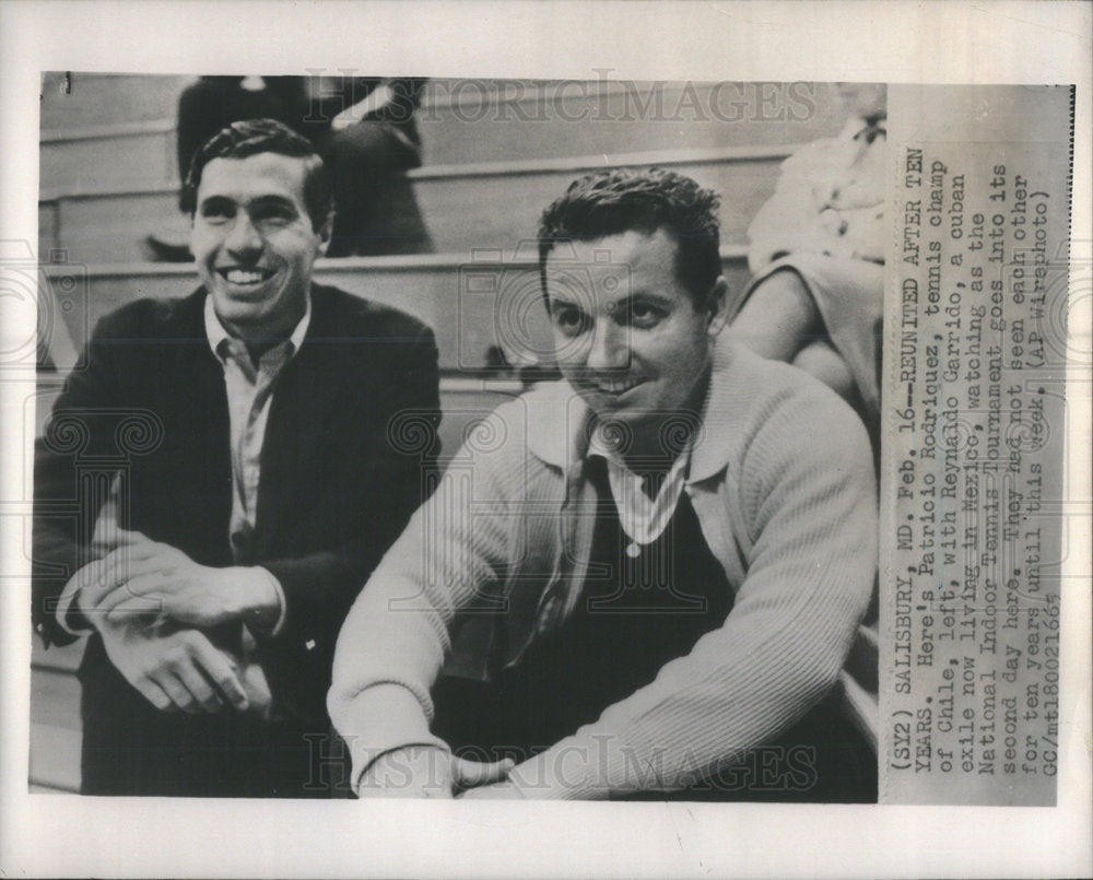 1965 Press Photo Patricio Rodriguez Chile Tennis Champion - RSC47295 - Historic Images