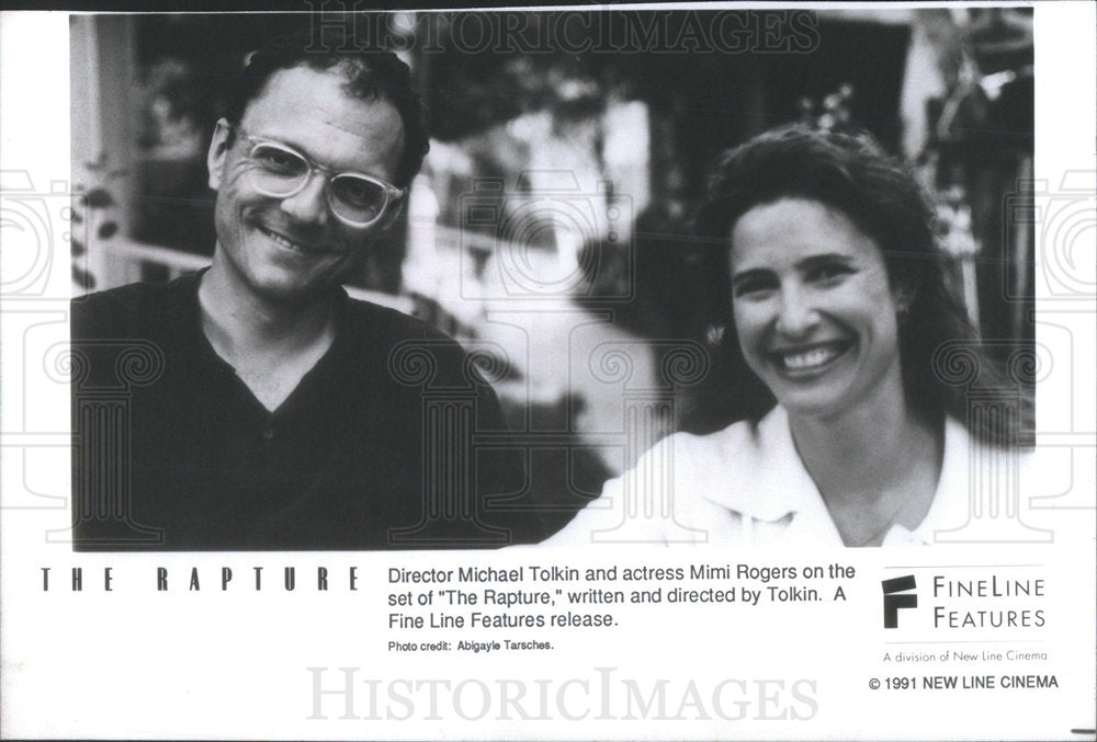 1994 Press Photo Director Michael Tolkin And Actress Mimi Rogers Movie Rapture - Historic Images