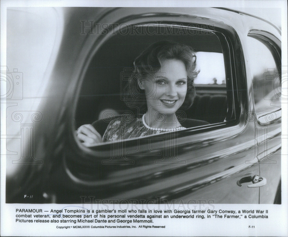 1977 Press Photo Angel Tompkins "The Farmer" - Historic Images