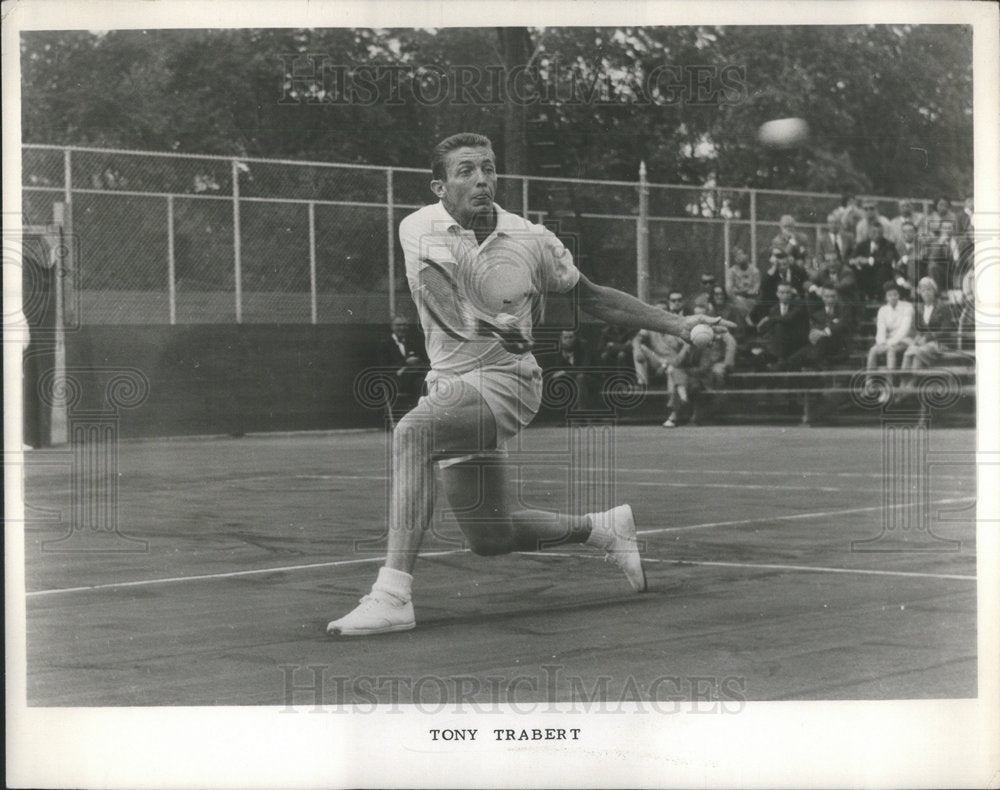 1960 Press Photo Tony Trabert Tennis Player Champion Athlete Cinncinnati Ohio - Historic Images