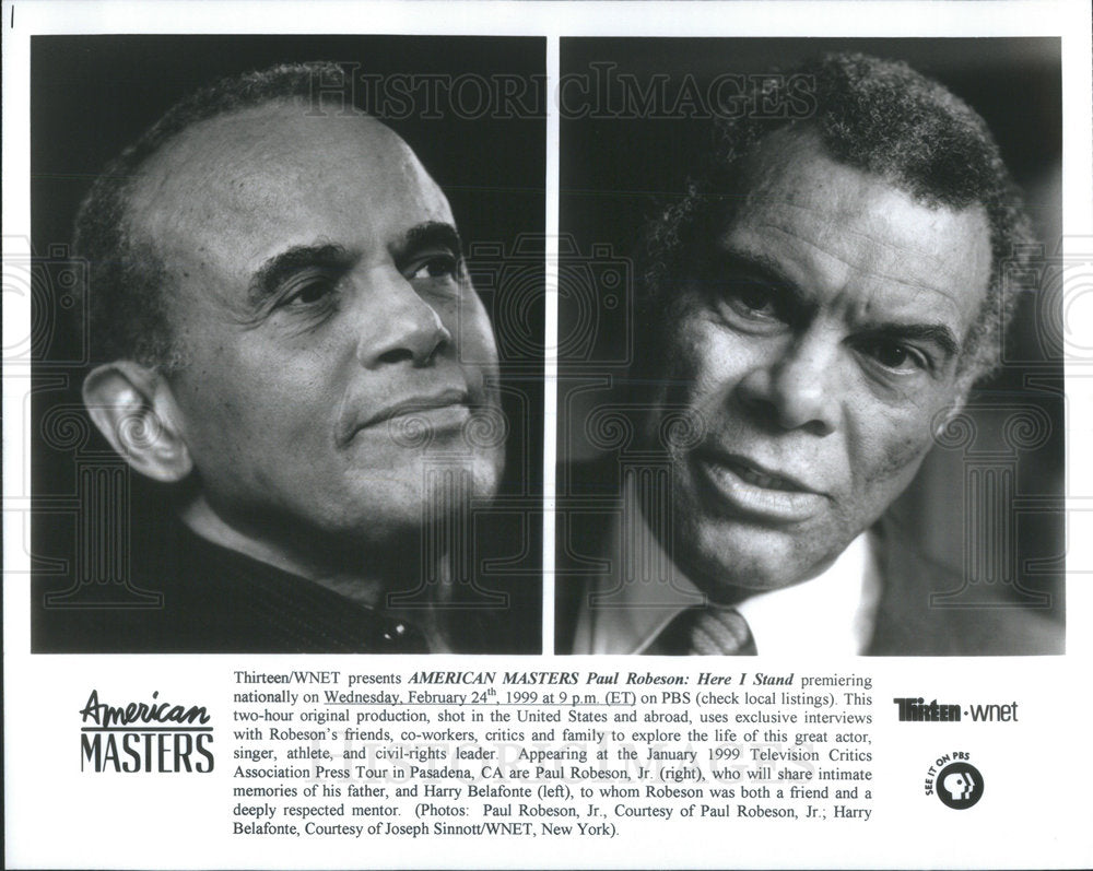 None Press Photo Harry Belafonte & Paul Robeson Jr. - Historic Images