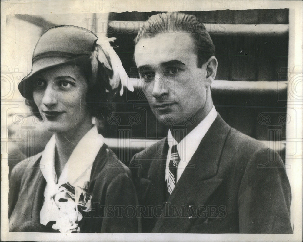 Press Photo Contess Roberti American Wife Young Italian Attache  Mary Hammond - Historic Images