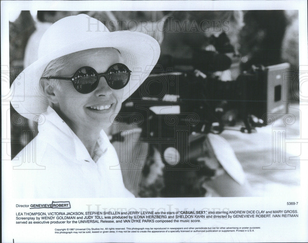 1987 Press Photo Genevieve Robert Director of Casual Sex - Historic Images