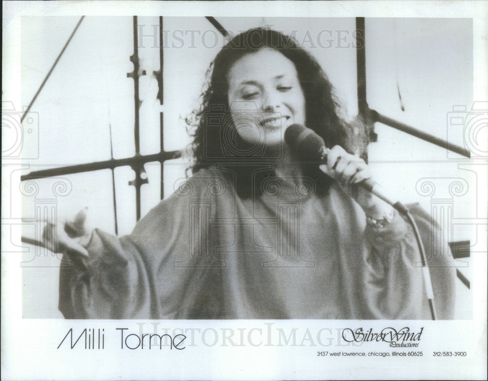 1980 Press Photo Milli Torme Singer Cafe Angelo - Historic Images