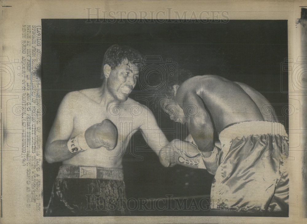 1969 Press Photo Paul Rodriguez Mexico City Boxer - Historic Images