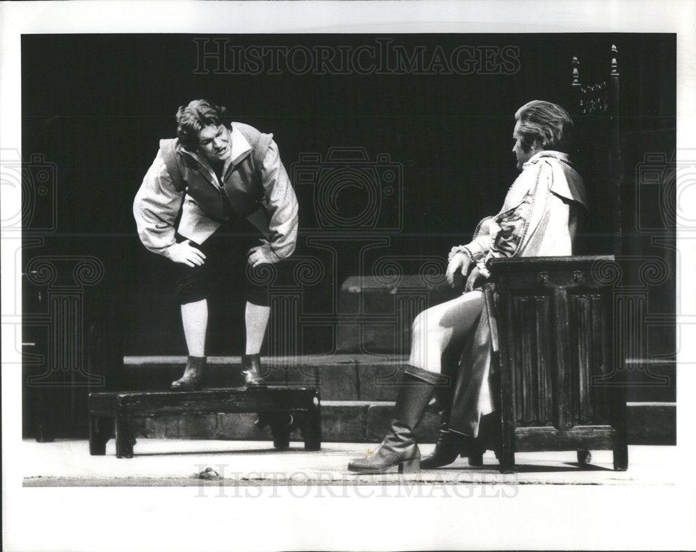 1977 Press Photo Tenor Kenneth Riegel & Tenor William Johns "Die Meistersinger" - Historic Images