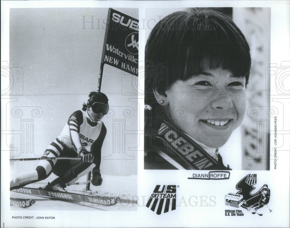 1985 Diann Roffe Member Of The United States Olympic Ski Team ...