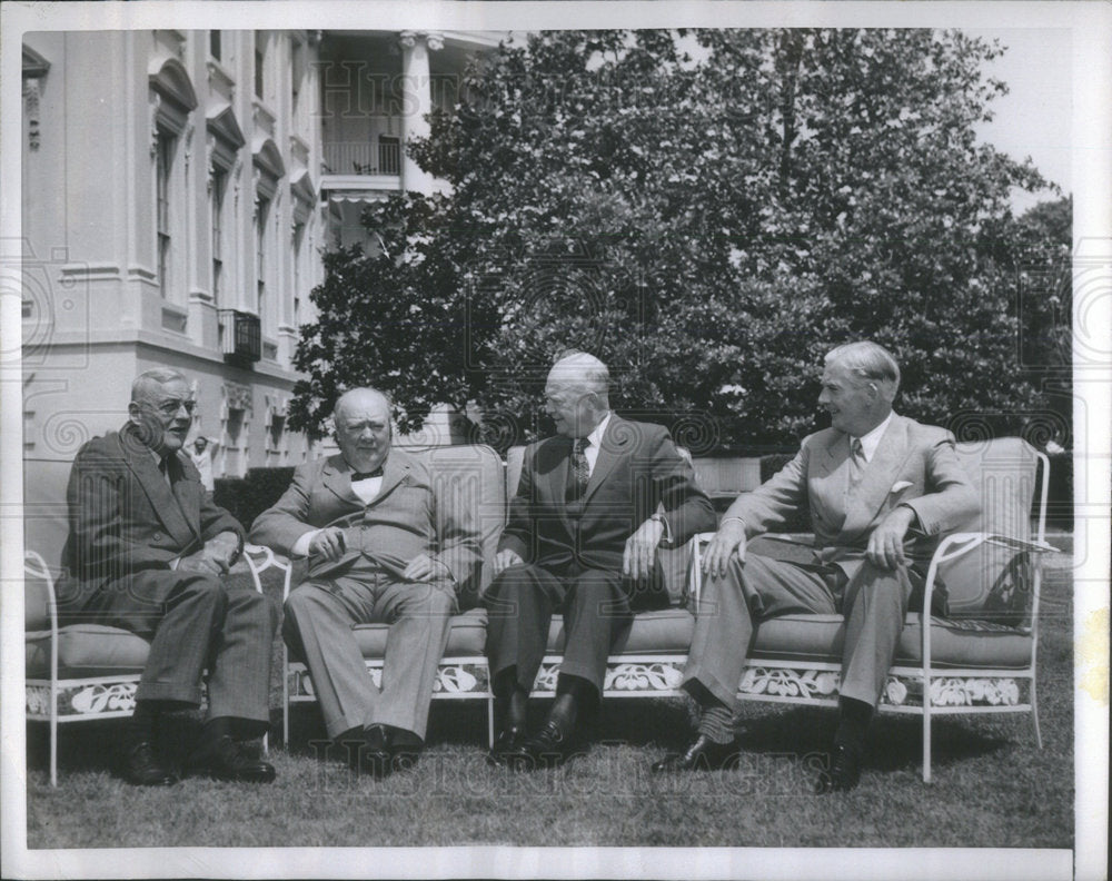 1954 Press Photo U.S. Secretary of State John Foster Dulles Britains  Anthony - Historic Images