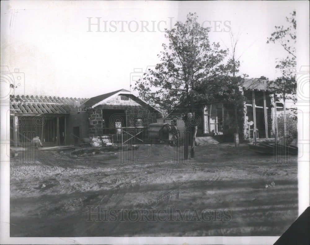 1953 Rockefeller Turn Rancher Construction Bedroom House Apace Mile - Historic Images