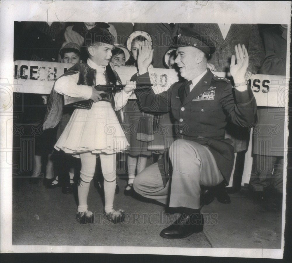 1953 Peter Prodis, at the 132nd anniversary of Greek Independence - Historic Images