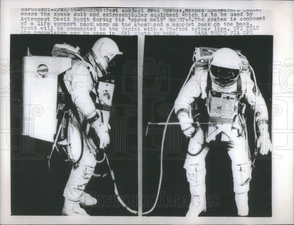 1965 Astronaut David Scott Test subject Fred Spross - Historic Images