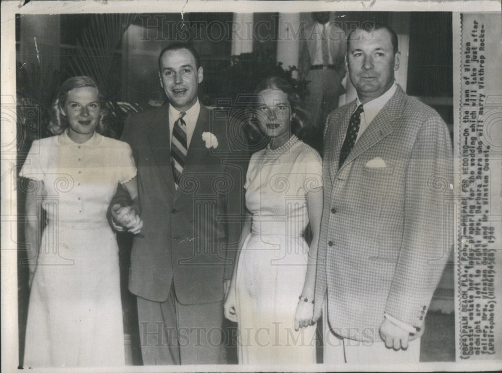 1948 Press Photo Barbara Sears who will marry Winthrop Rockefeller - Historic Images