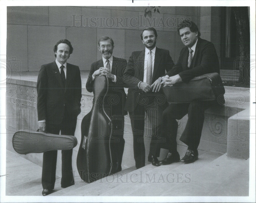 1985 Press Photo Vermeer Quartet Richard Young More Johnson Pierre Menard Band - Historic Images