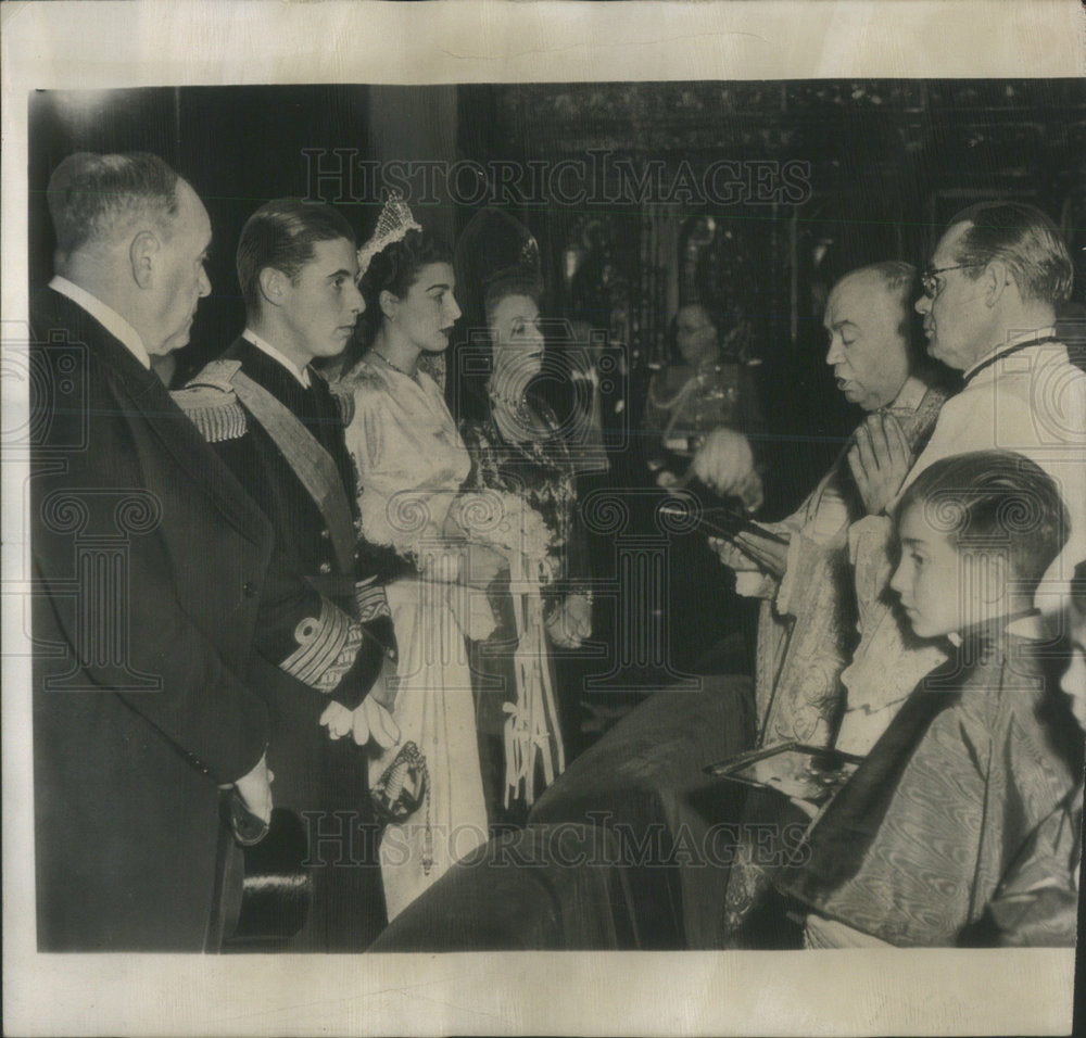 1949 Annuciada Gorosabal Cristobal Veragua Christopher Columbus wed - Historic Images