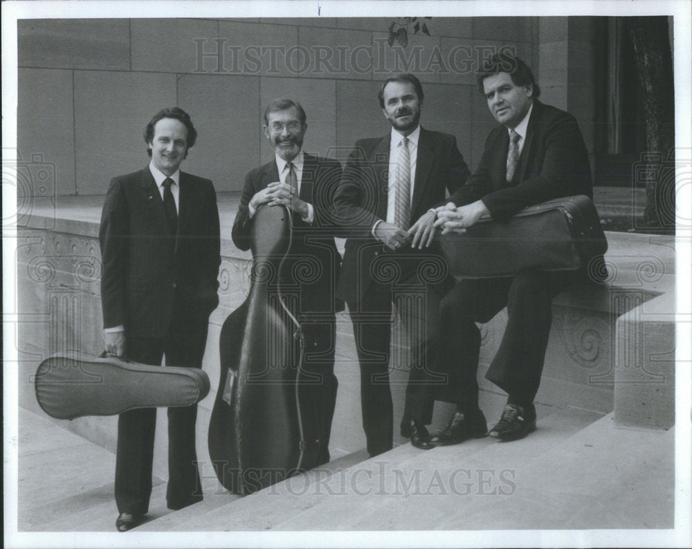 1985 Press Photo Vermeer Quartet Richard Young Marc Johnson Monard Askhenasi - Historic Images