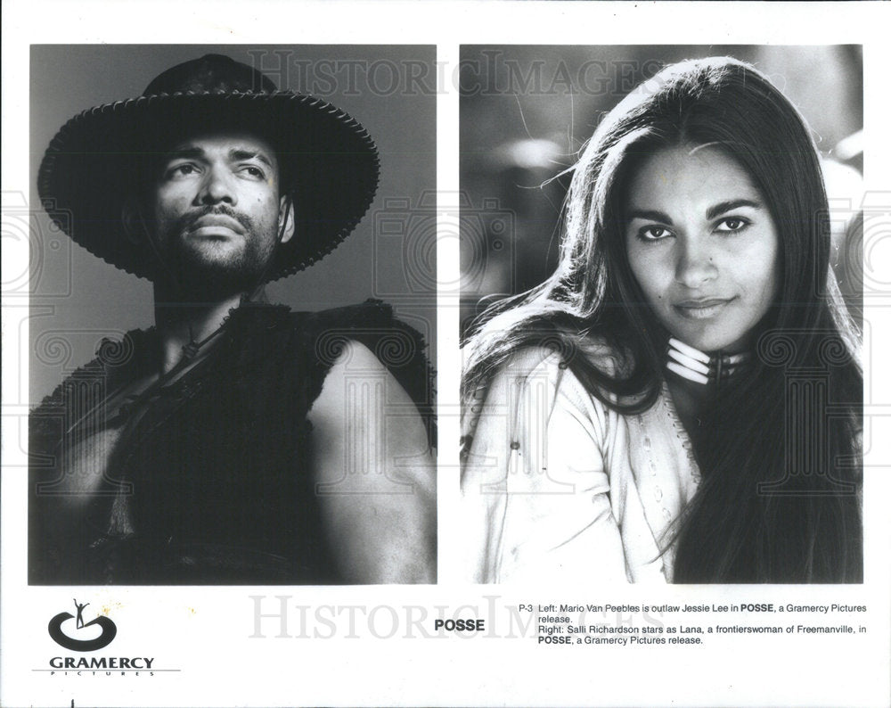 1993 Press Photo Mario Van Peebles (Actor/Director) in Posse. - RSC48533 - Historic Images