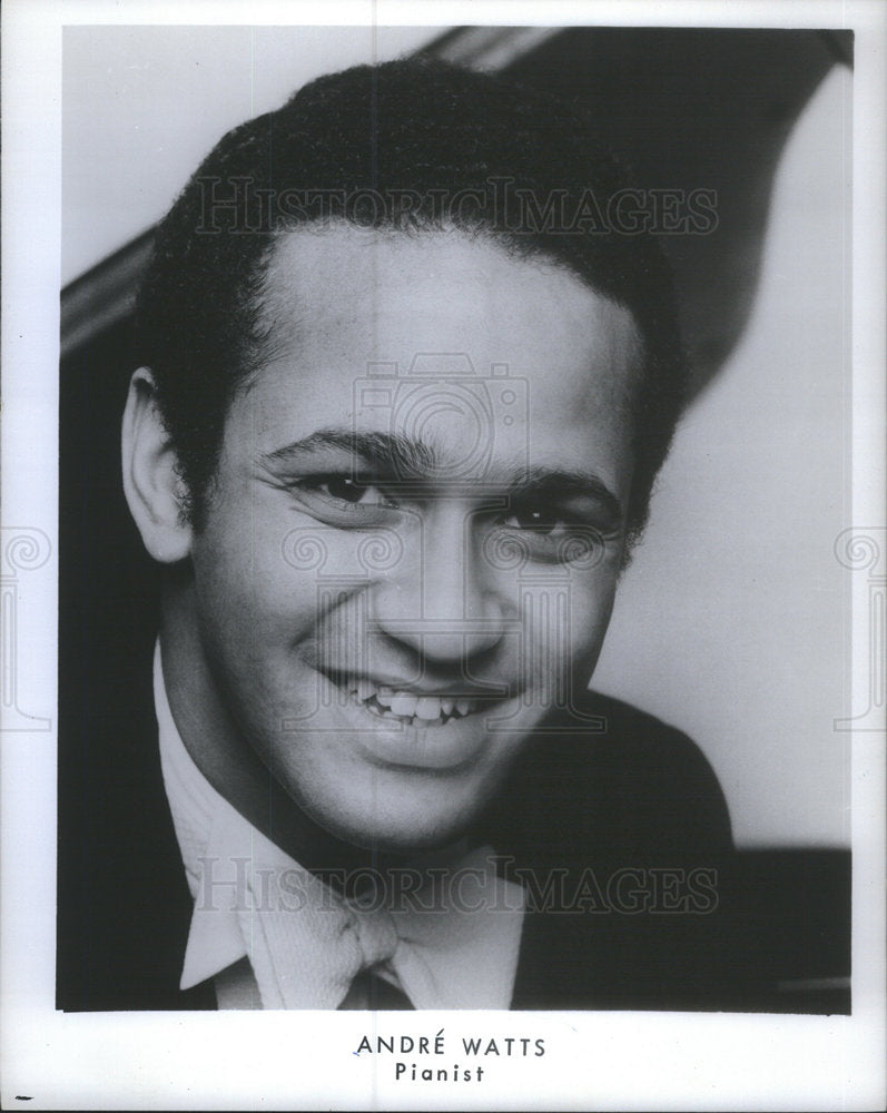 1977 Press Photo André Watts classical pianist Indiana University professor - Historic Images