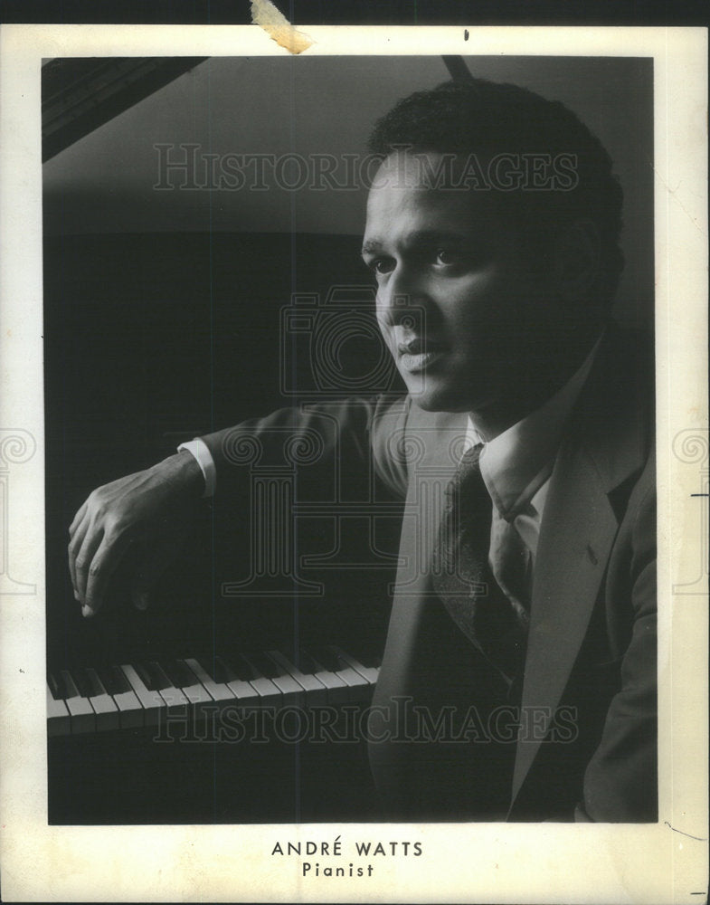 1984 Press Photo André Watts Classical Pianist Professor - Historic Images