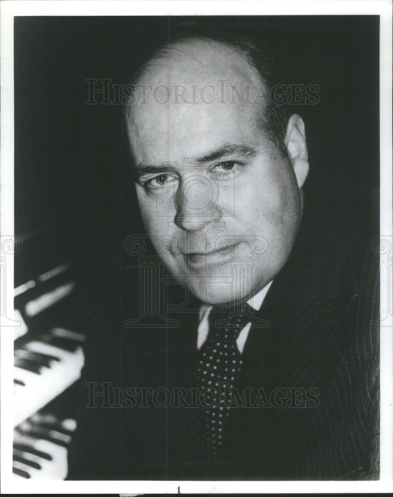 1989 Press Photo John Weaver Organist - Historic Images