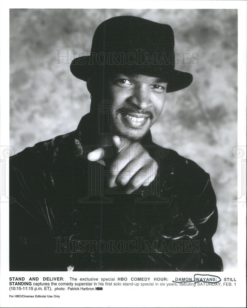 Press Photo Damon Wayans Comedian Actor Standing HBO - Historic Images