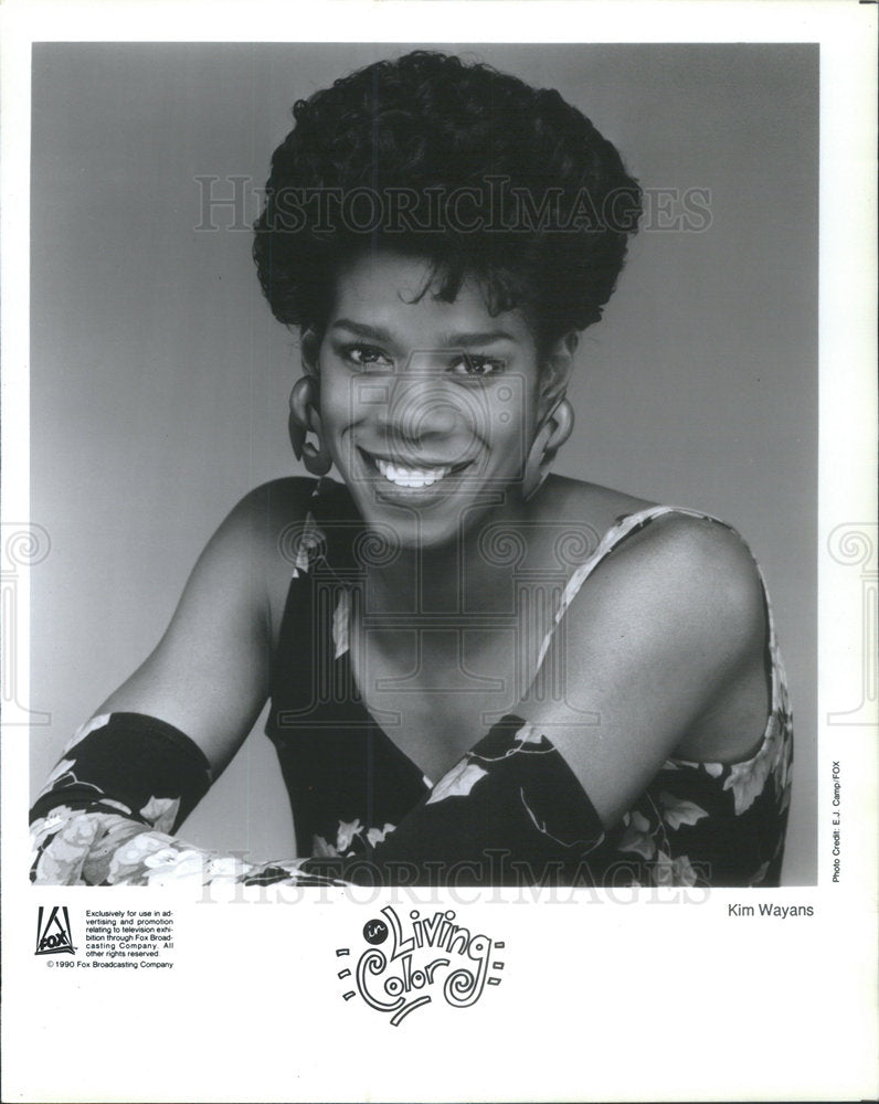 1990 Press Photo Kim Wayans American actress comedian producer writer director - Historic Images