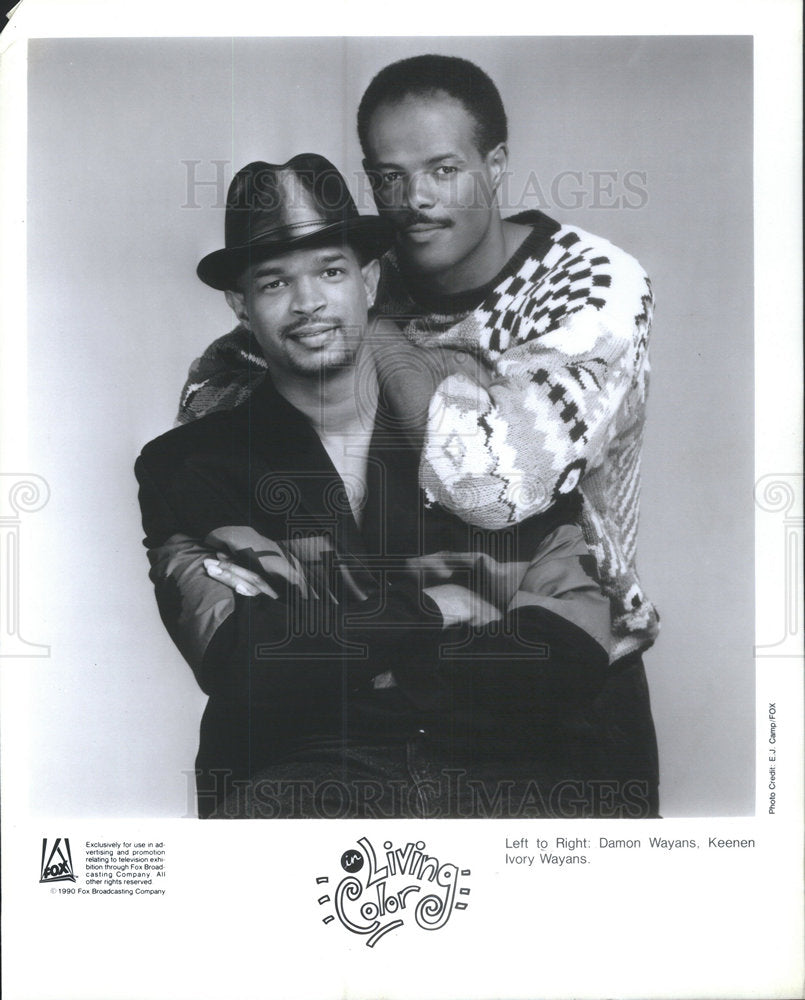 1990 Press Photo Damon Keenan Ivory Wayans American Actors Comedians - RSC48771 - Historic Images