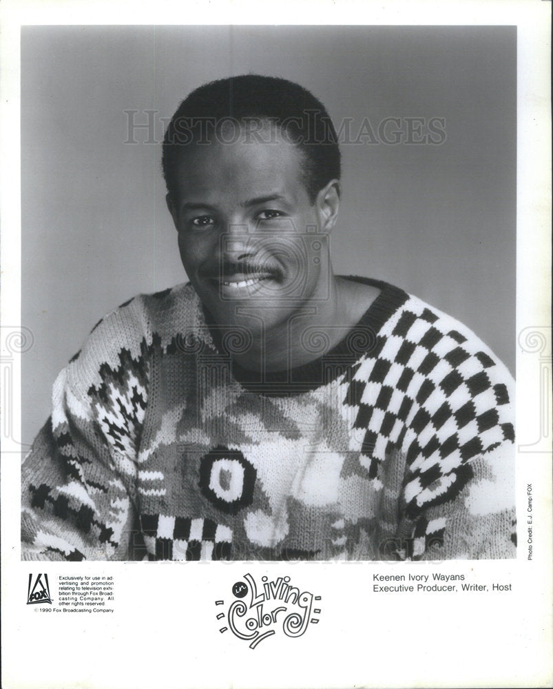 1990 Press Photo Keenen Ivory Wayans American Film Actor & Producer - Historic Images
