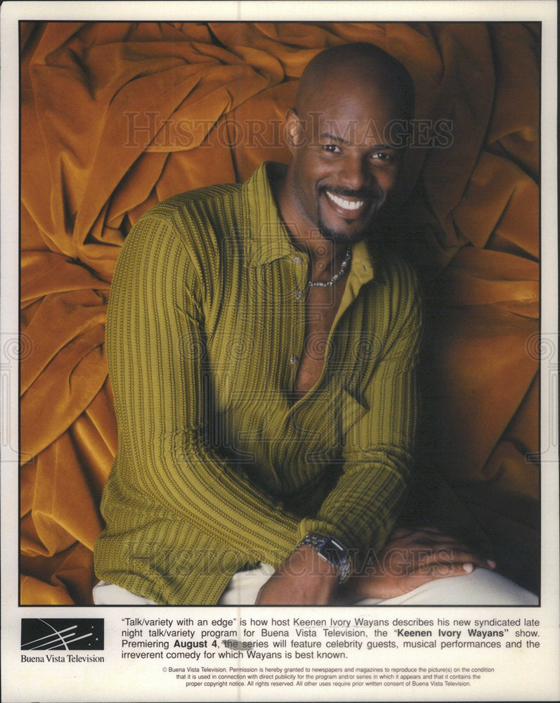 Press Photo Keenen Ivory Wayans Edge Talk Variety Buena Program Vist Series - Historic Images