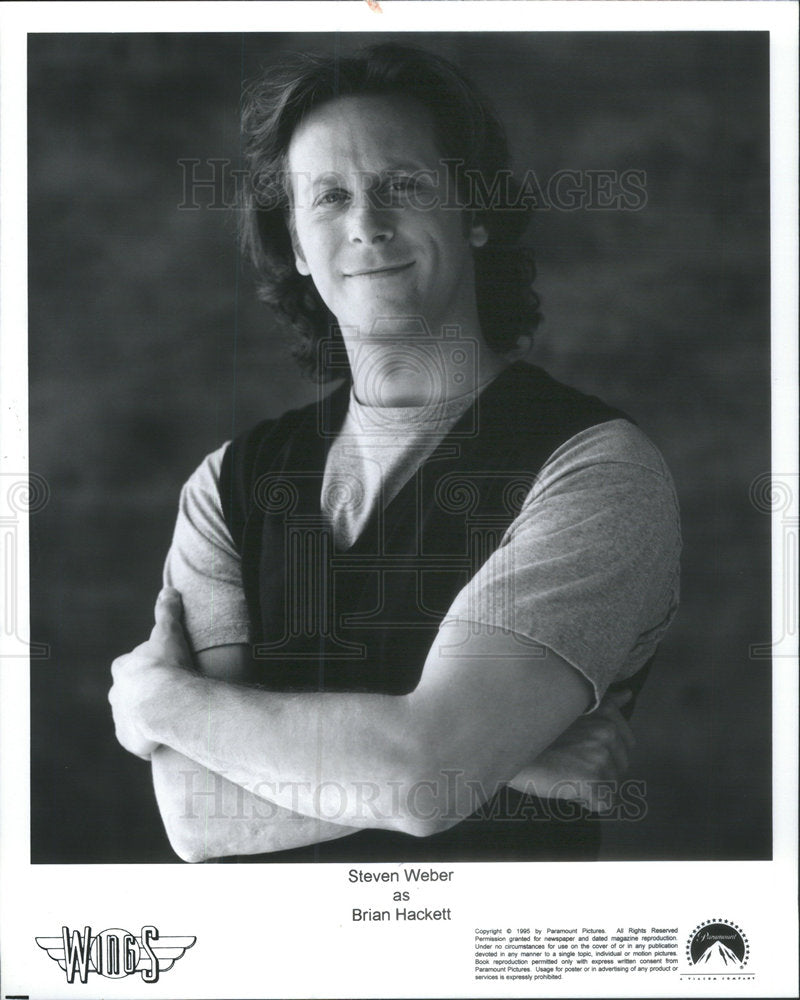 Press Photo Steven Robert Weber television show Wings NBC Brian Hackett Actor - Historic Images