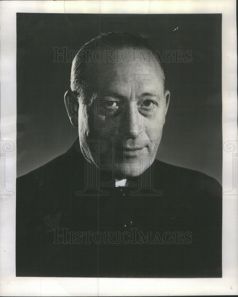 1950 Press Photo Rt Rev Msgr Nicholas Wegner Father Flanagan Boys Church Town - Historic Images