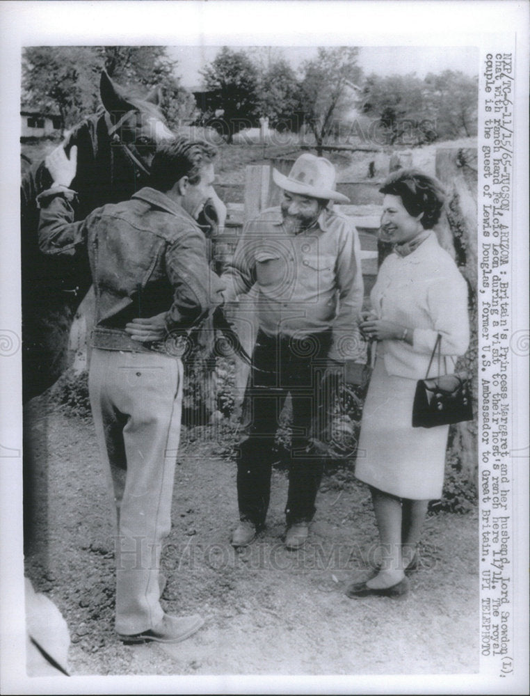 1935 Press Photo Britain Princess Margaret Lord Snowdon Felicio Leon Tuscon - Historic Images