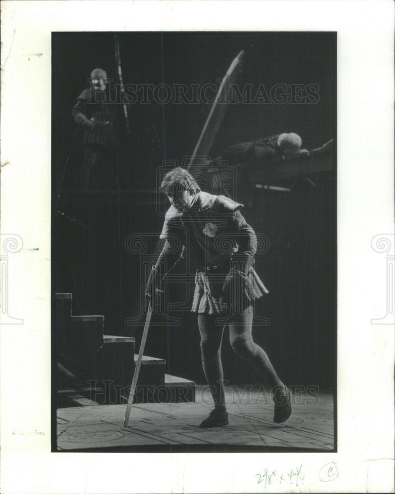 1977 Press Photo Norman Snow as Richard Duke Gloucester Shakespeare Richard III - Historic Images