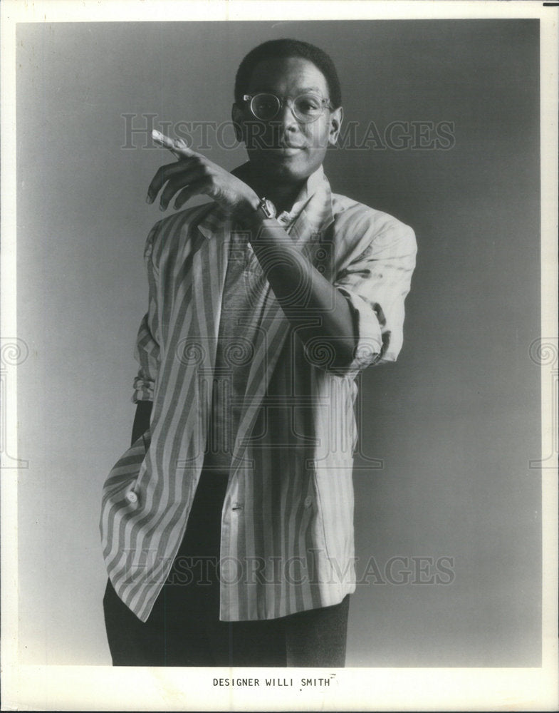 1988 Press Photo Willi Smith Fashion Designer - Historic Images