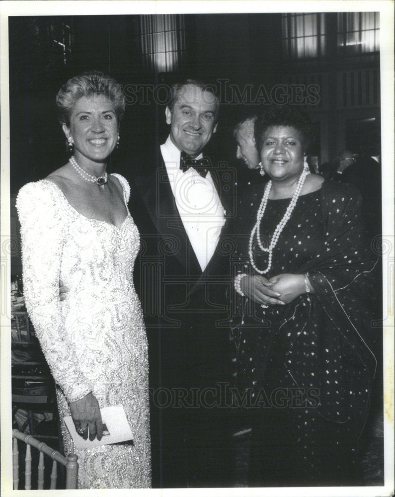 1991 Press Photo Mary Ella Smith , fiancee of former Harold Washington. - Historic Images