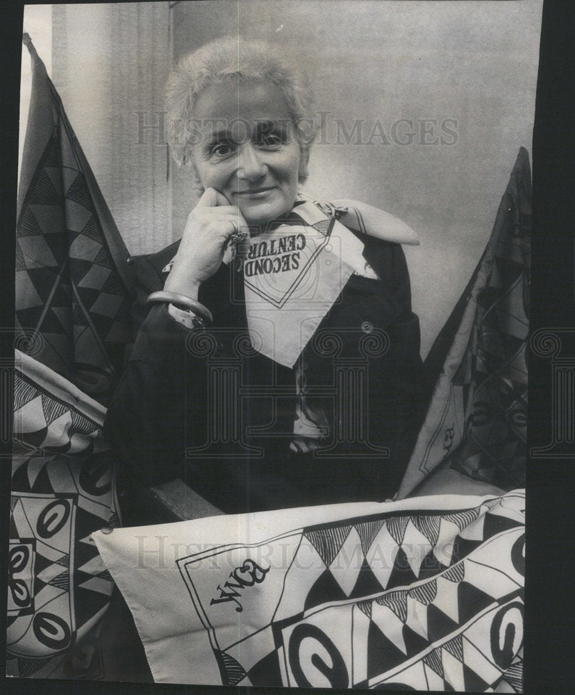 1975 Mrs Diann Smith Director Color YWCA Designer Scarf Collection - Historic Images